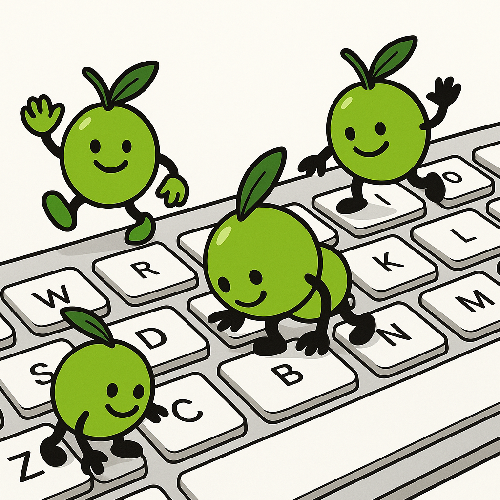 オリーブ タイピング マスコット